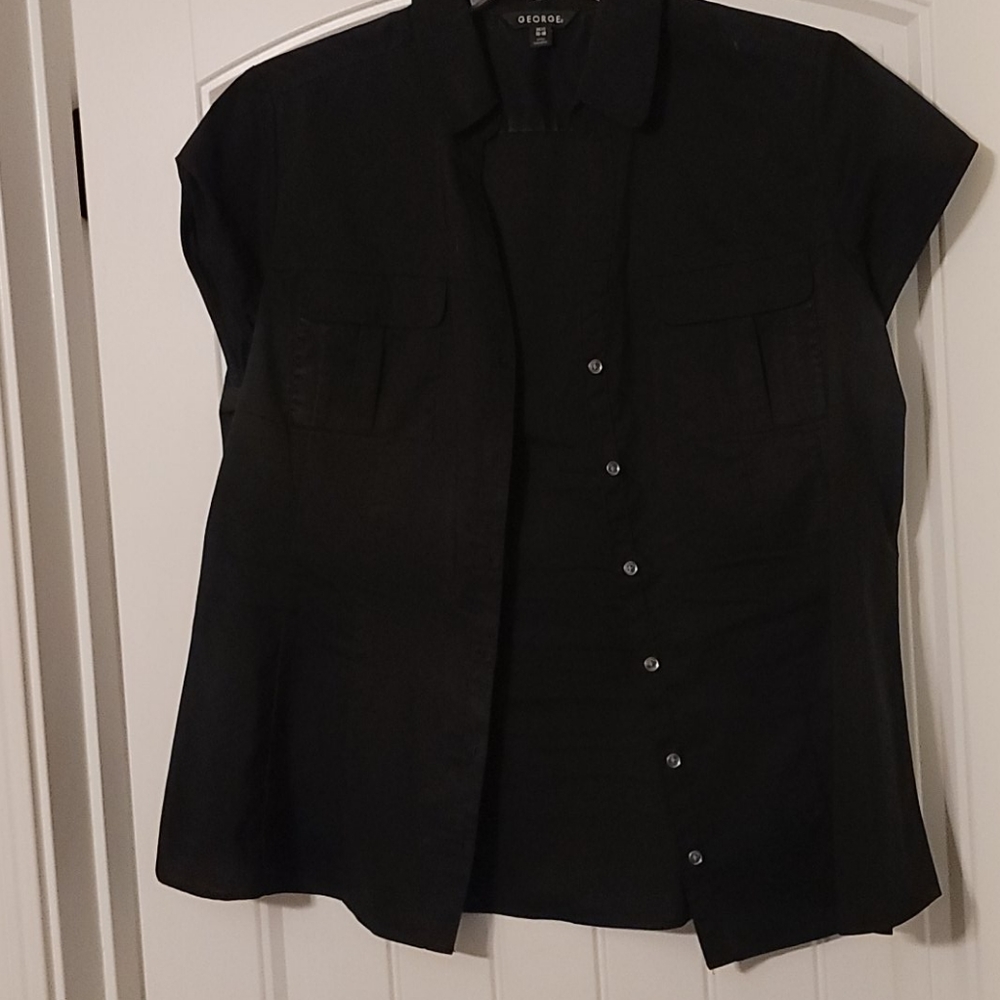Black collared shirt